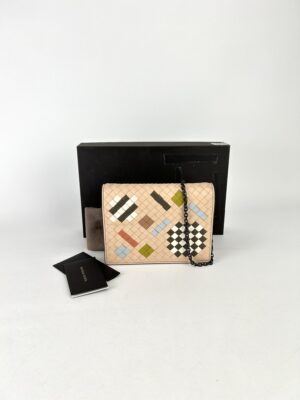 Bottega Abstract Flap Wallet Crossbody bag