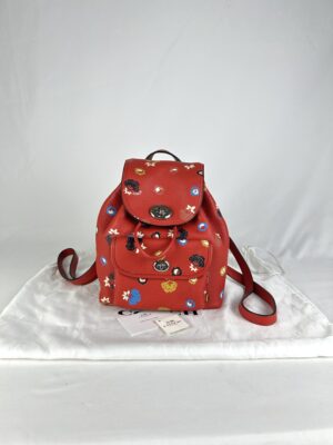 Coach Mini Turnlock Rucksack Floral Backpack bag