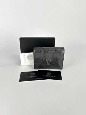 Versace Bifold V Virtus Logo Wallet