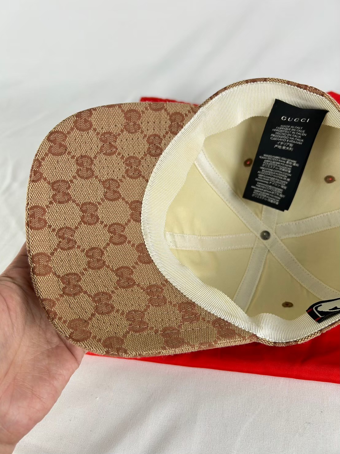 Gucci Unisex Beige Gg Canvas Sf Giants Baseball Hat Y2022 - Image 5