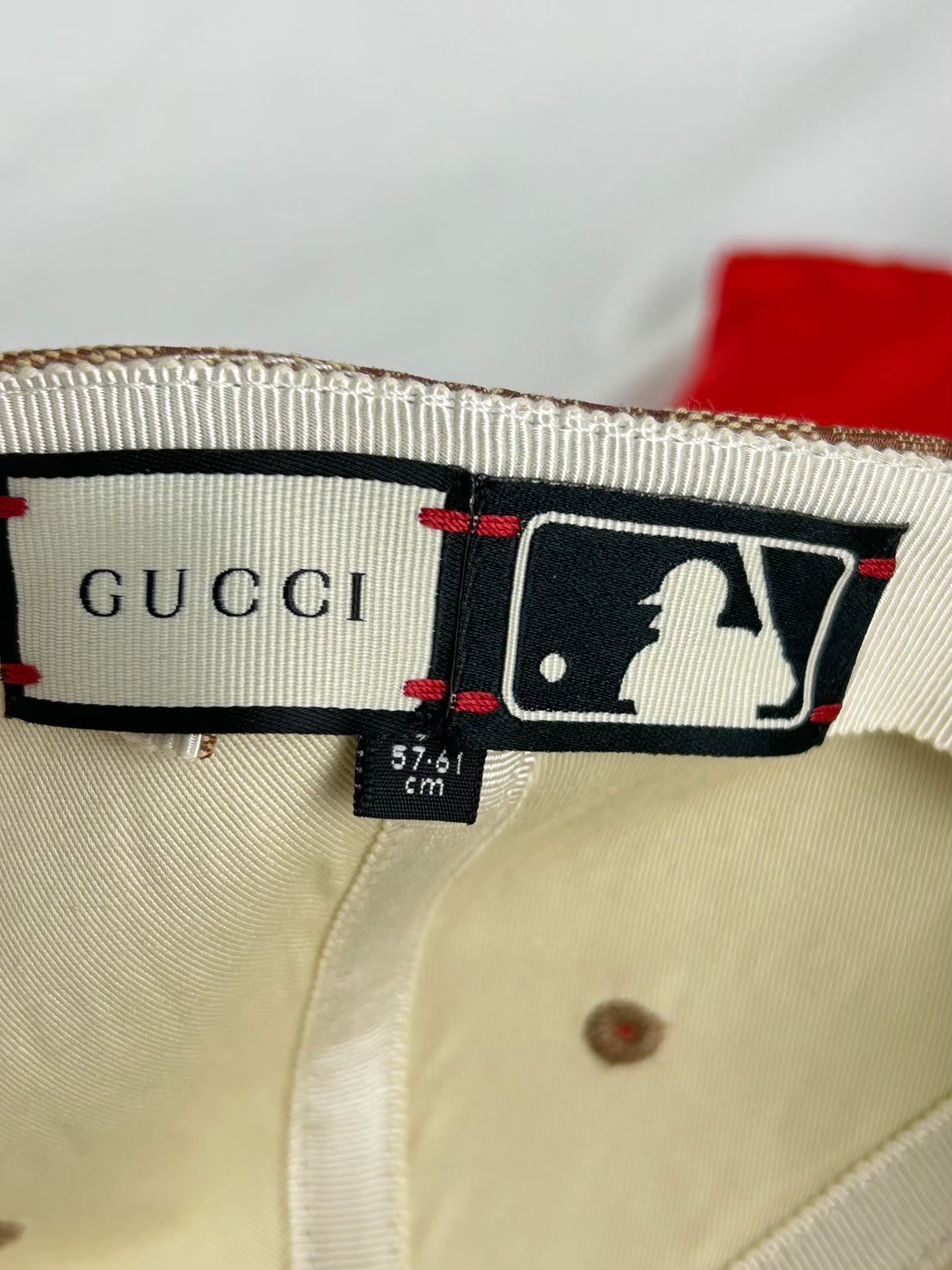 Gucci Unisex Beige Gg Canvas Sf Giants Baseball Hat Y2022 - Image 6