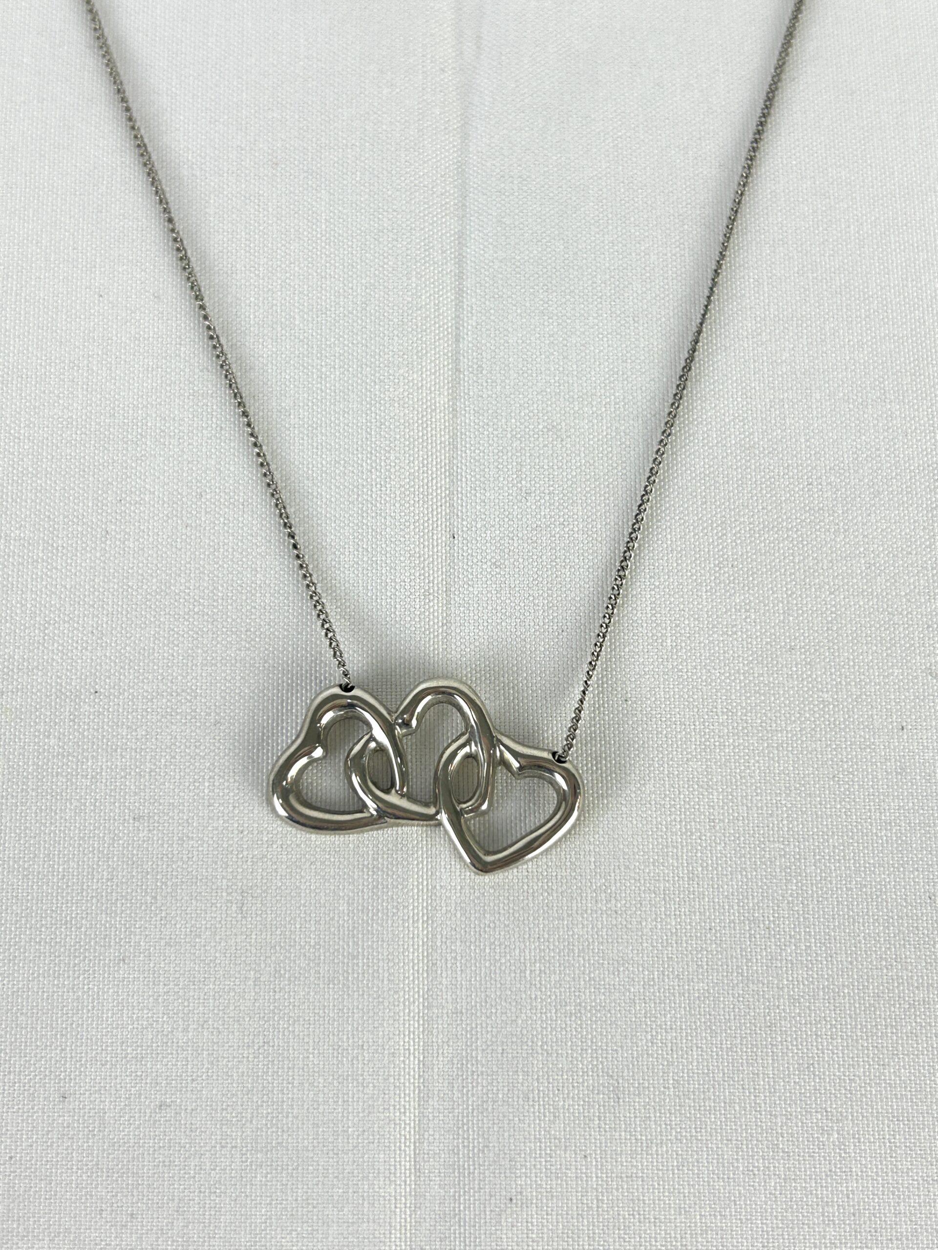 Tiffany&Co Triple Open Heart Necklace - Image 3