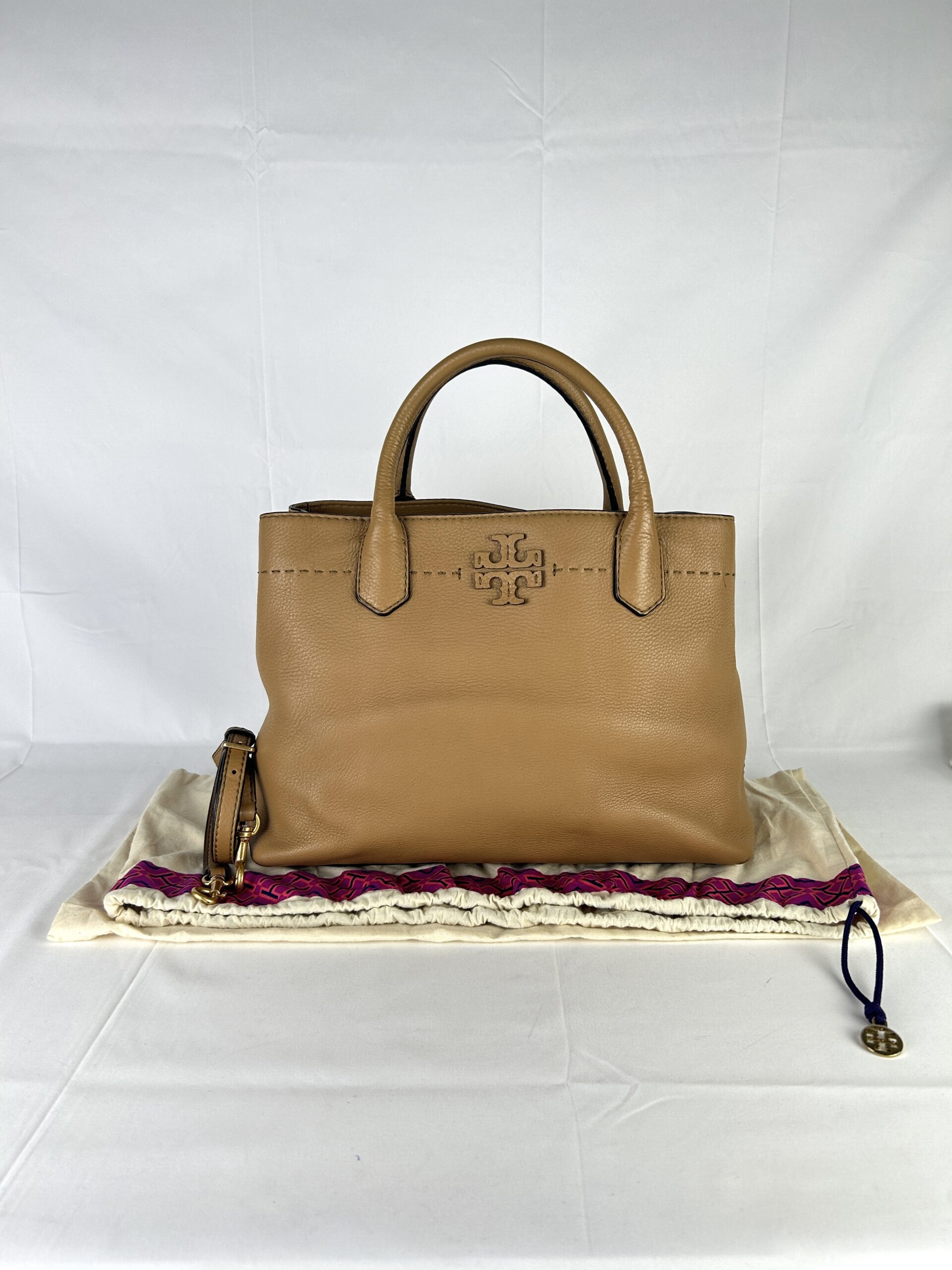 ToryBurch McGraw Triple Compartment Satchel Tote bag