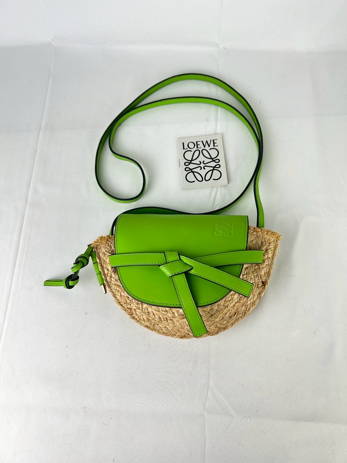 Loewe Mini Gate Raffia Crossbody bag Y2018