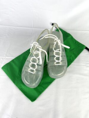 Bottega Jelly Lace Up Sandals