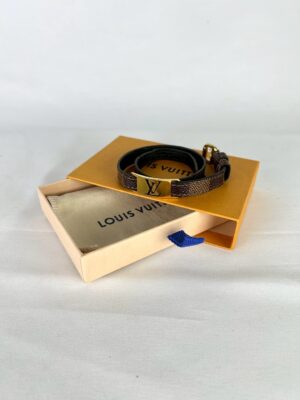 LouisVuitton Damier Canvas Sign It Bracelet Y2011