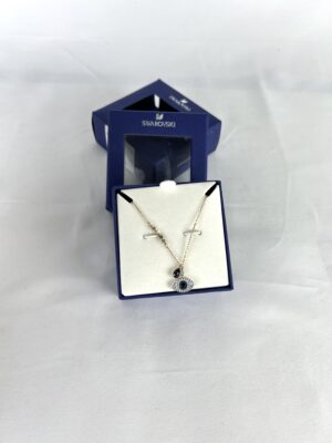 Swarovski Duo Pendant Evil Eye Necklace