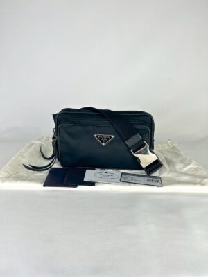Prada : Nylon Messenger Belt Bag Y2018
