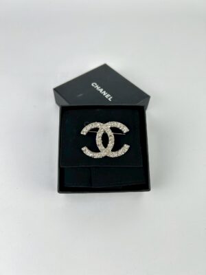 Chanel Logo Cc Brooch Y2015