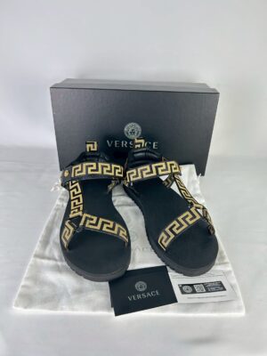 Versace  Nastro Greca Strap Sandals