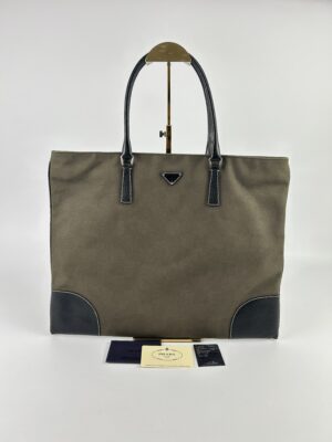 Prada Canvas Tote Bag Y2012