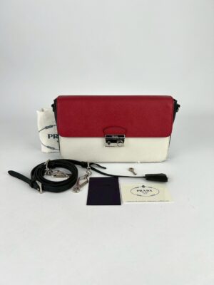 Prada Saffiano Lux Crossbody bag Y2013