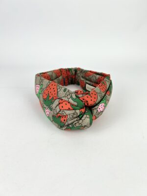 Gucci Silk Gg Supreme Strawberry Head band