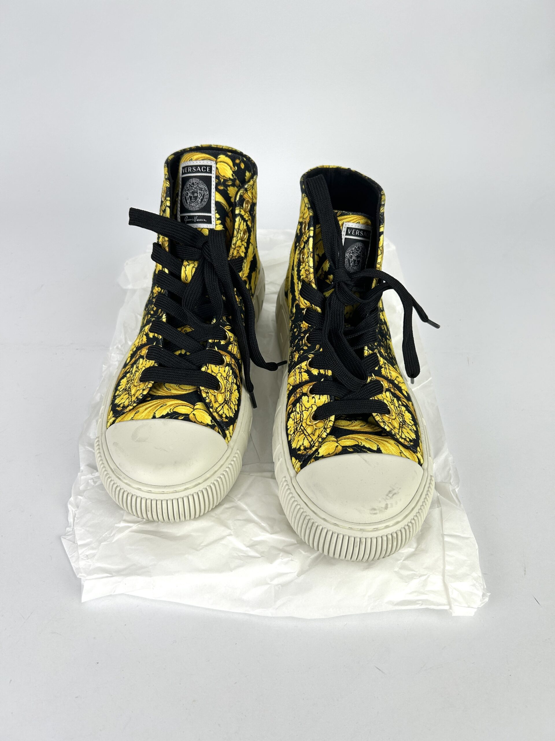 Versace Barocco Greca High Sneakers - Image 2