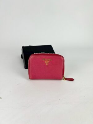 Prada Saffiano Cion Purse Zip Wallet