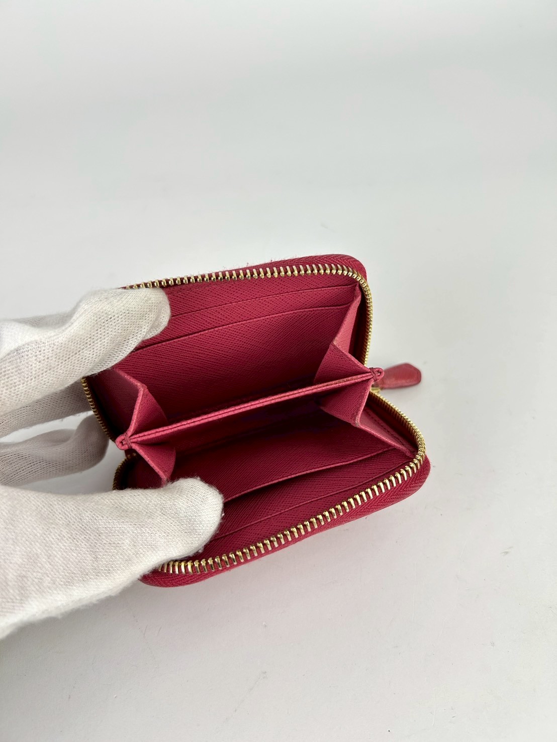 Prada Saffiano Cion Purse Zip Wallet - Image 5