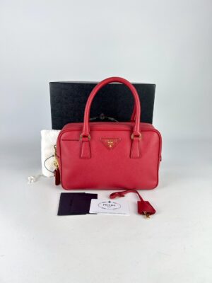 Prada Saffiano Lux Bauletto bag Y2012
