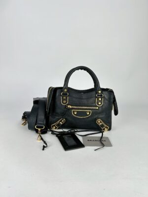 Balenciaga   Mini Metallic Edge City Mini Handler bag Y2020
