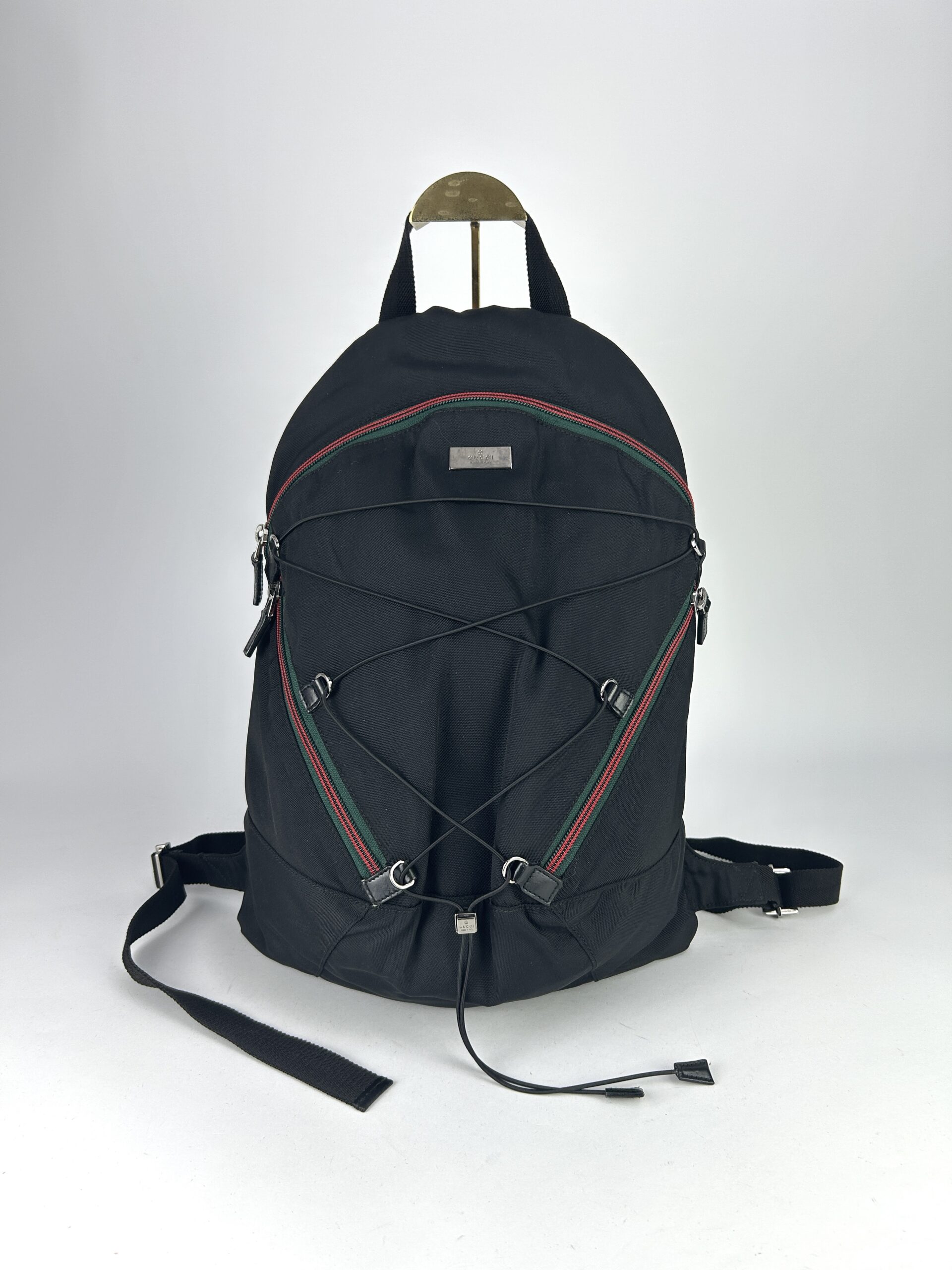 Gucci Nylon Web Zipper Line Backpack bag - Image 3