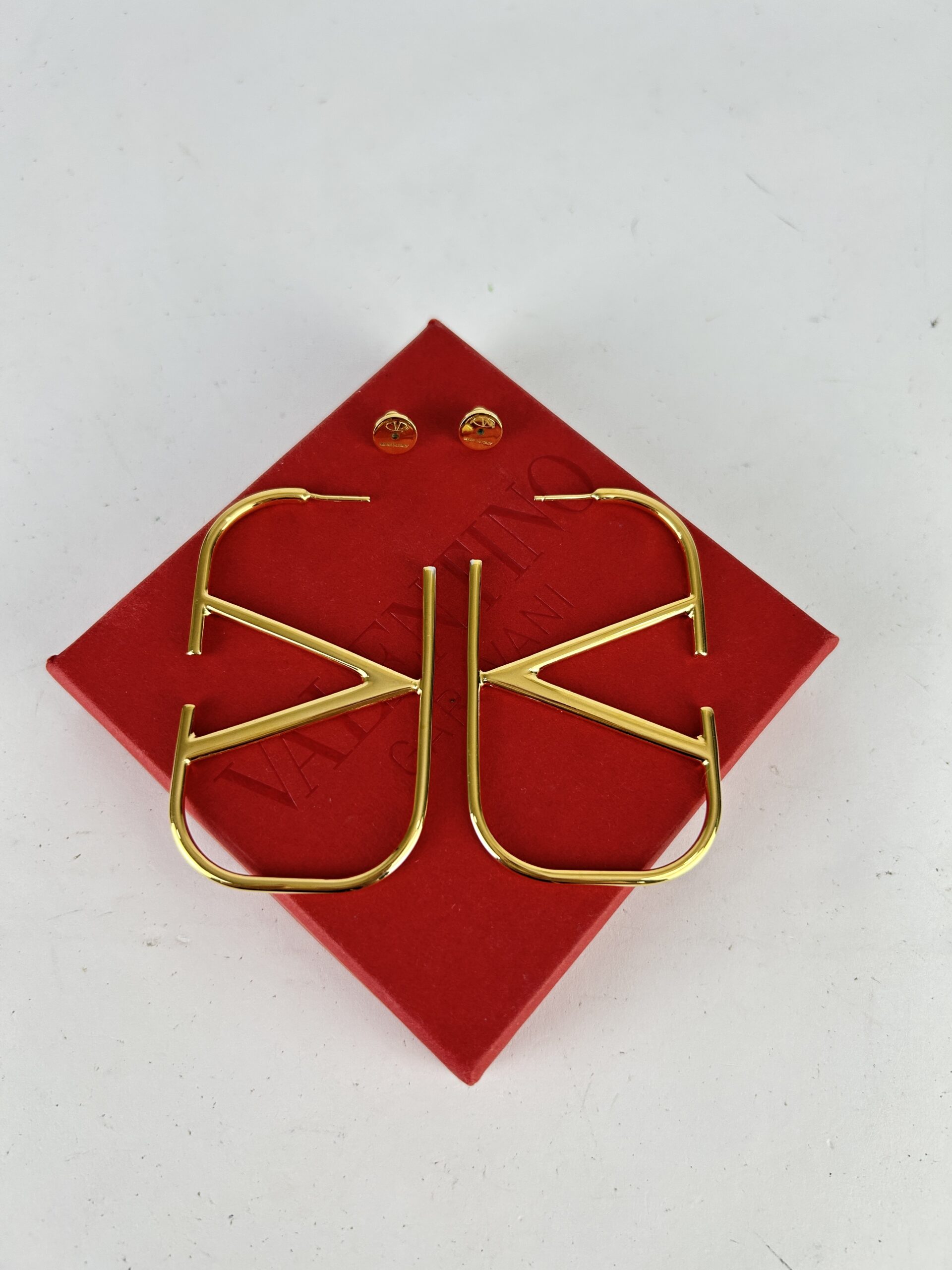 Valentino V Logo Earrings - Image 4