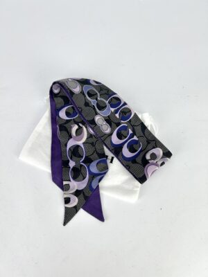 Coach  Signature Silk Shinny Scarf