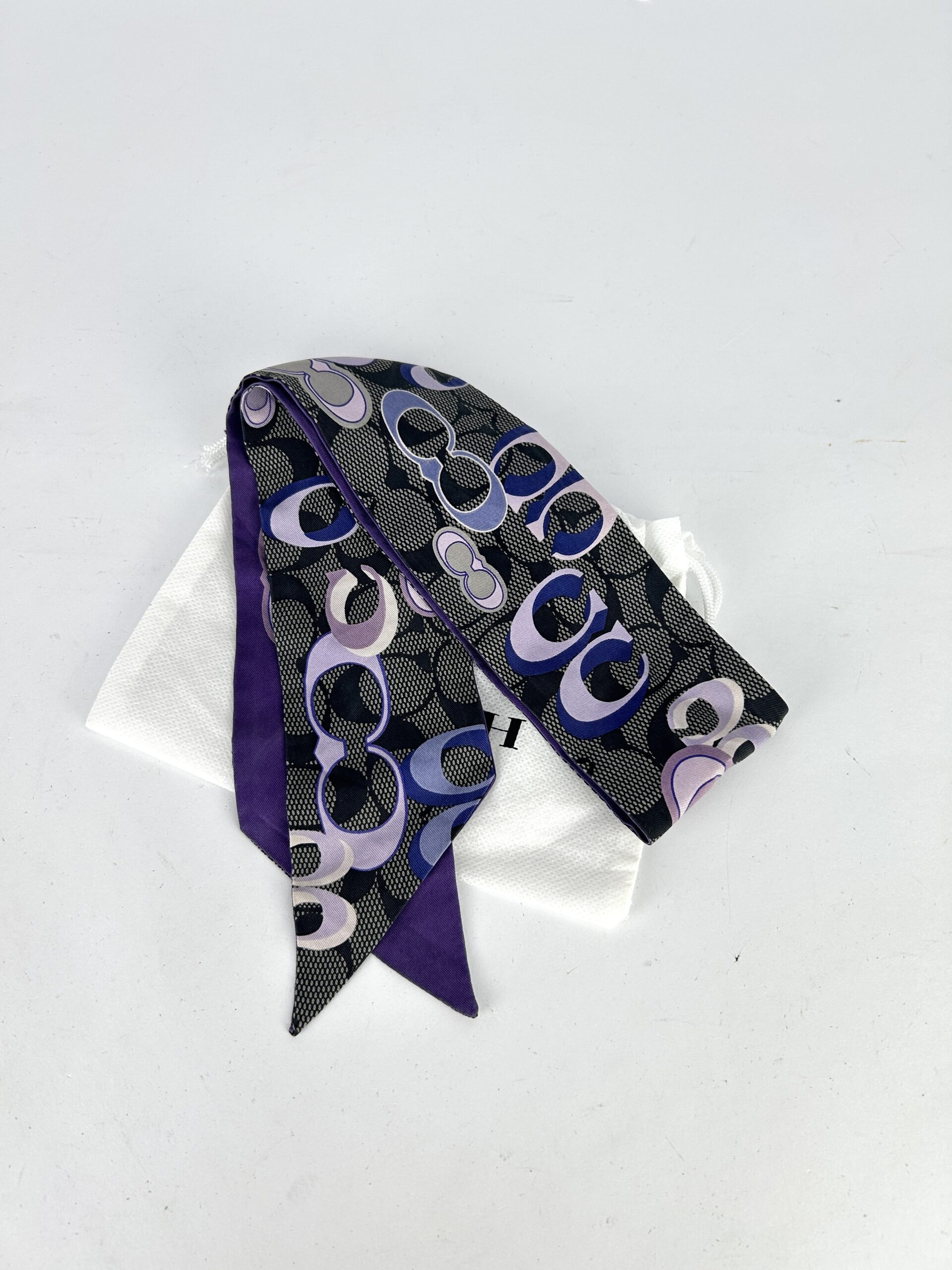 Coach Signature Silk Shinny Scarf
