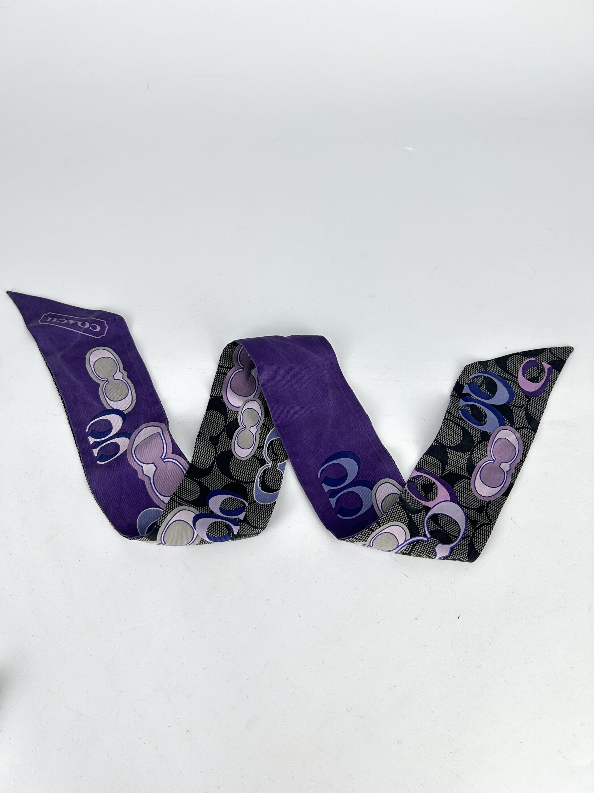 Coach Signature Silk Shinny Scarf - Image 2
