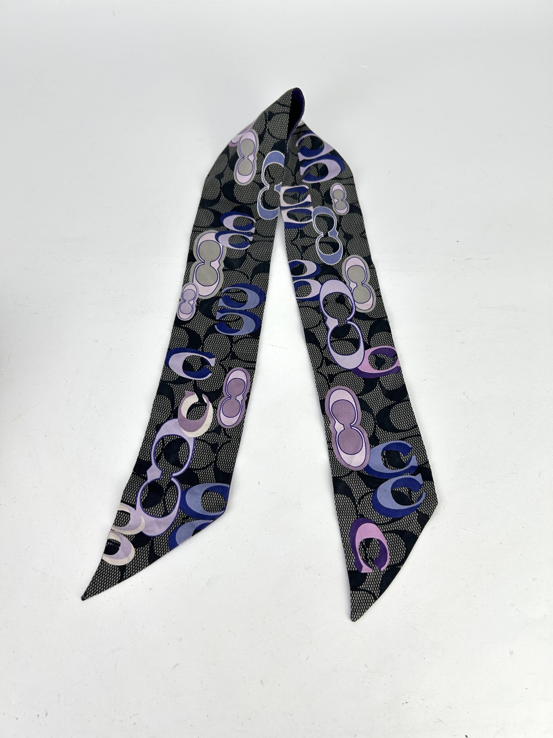 Coach Signature Silk Shinny Scarf - Image 4