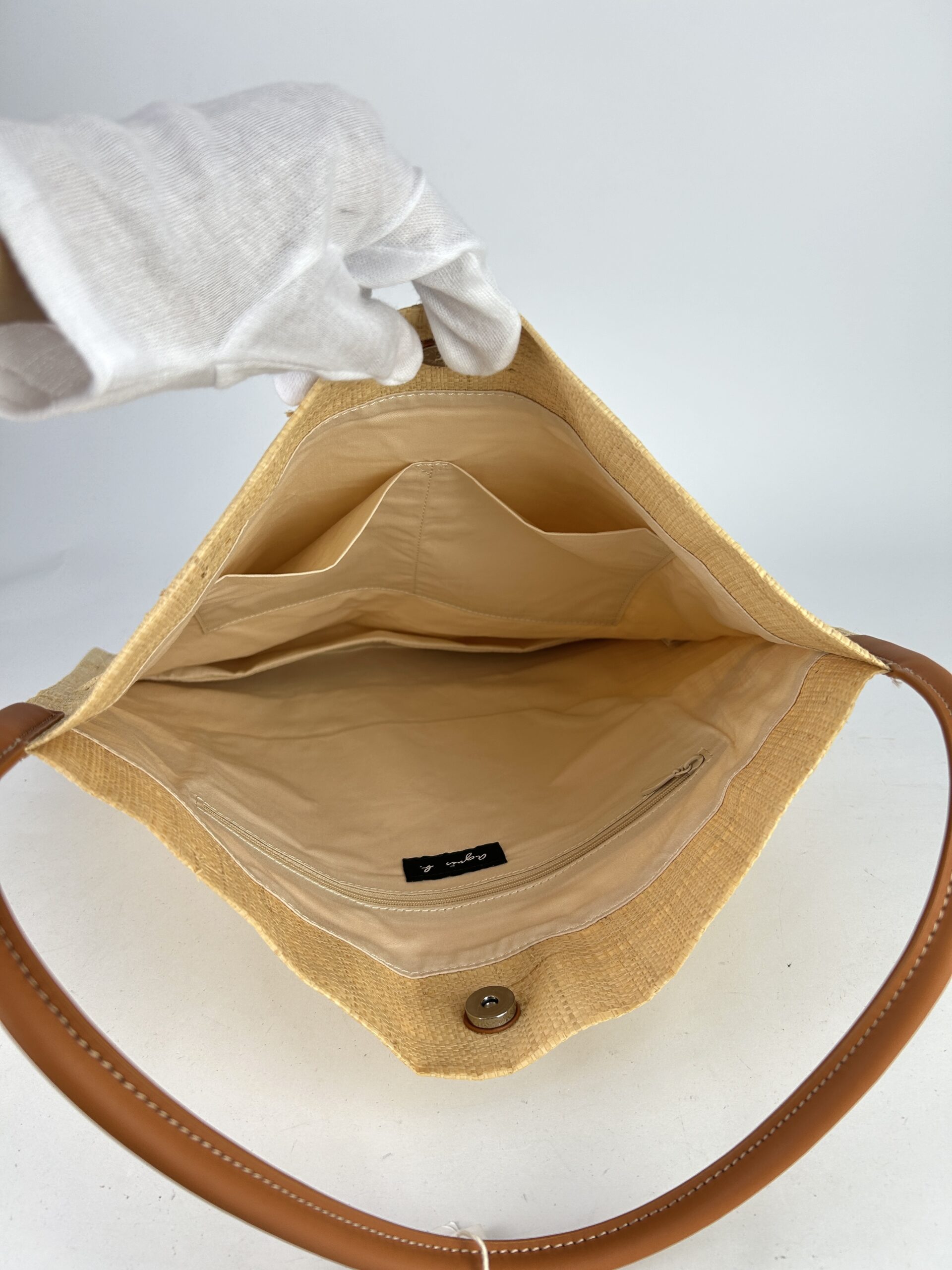 Agnes b. Raffia tote Shoulder bag - Image 6