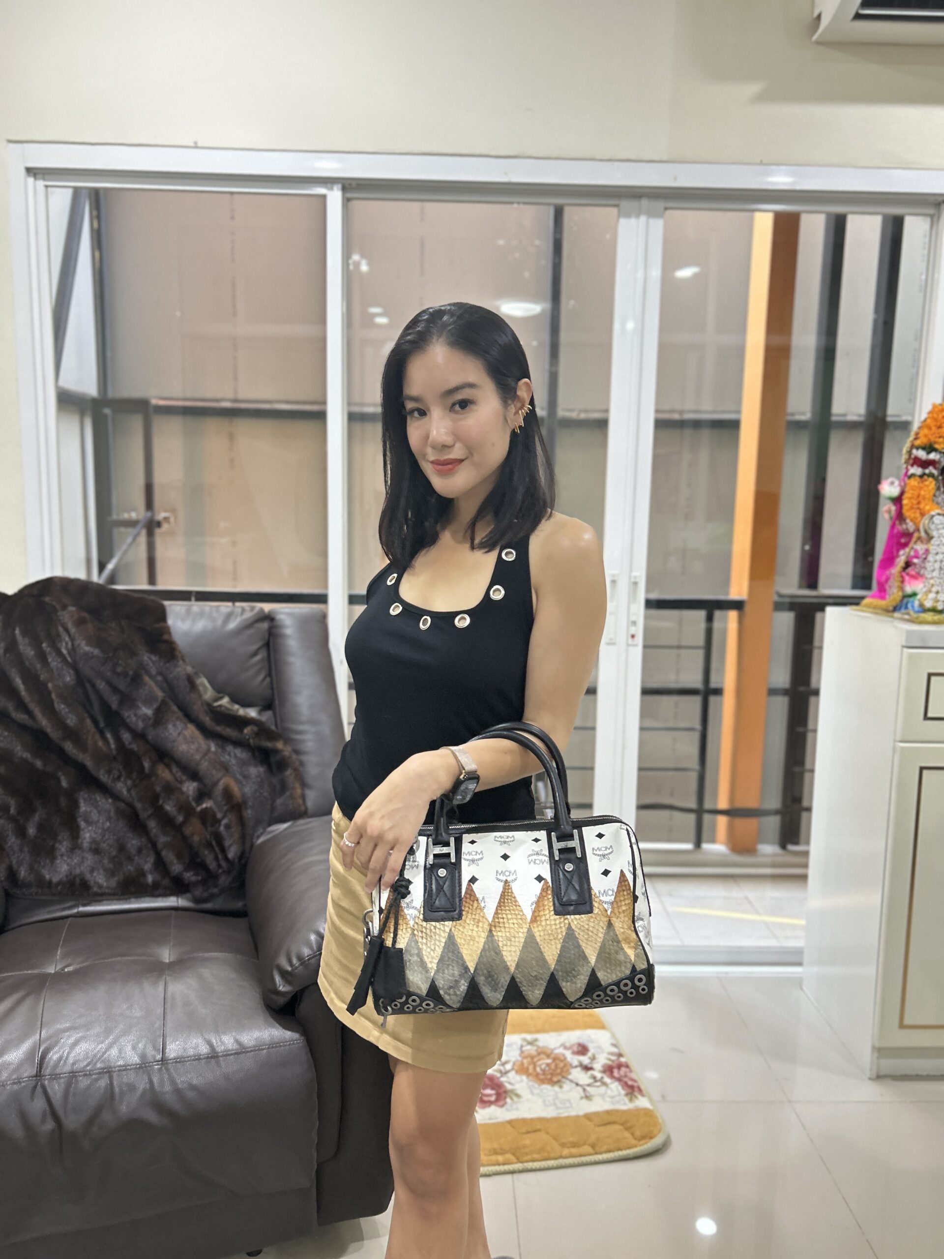 Mcm Boston Harlequin Diamond Bag - Image 2