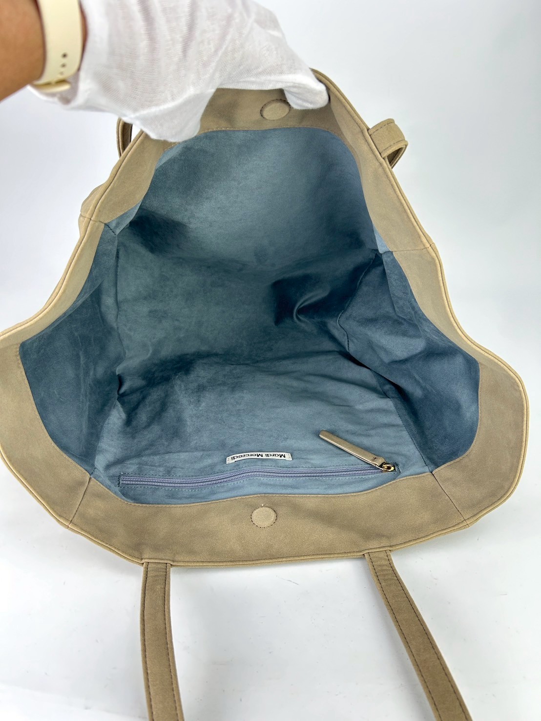 Mardi Mercredi Suede Large Tote bag - Image 6