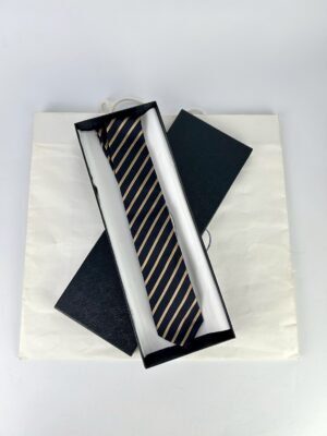 Prada Diagonal Striped Silk Tie