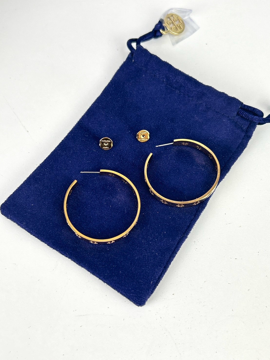 Tory burch T Logo Hoop Earrings - Image 6