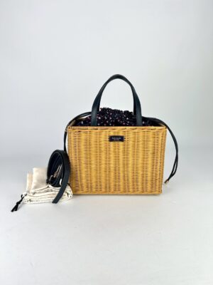 KateSpade Sam Wicker Medium Handler bag