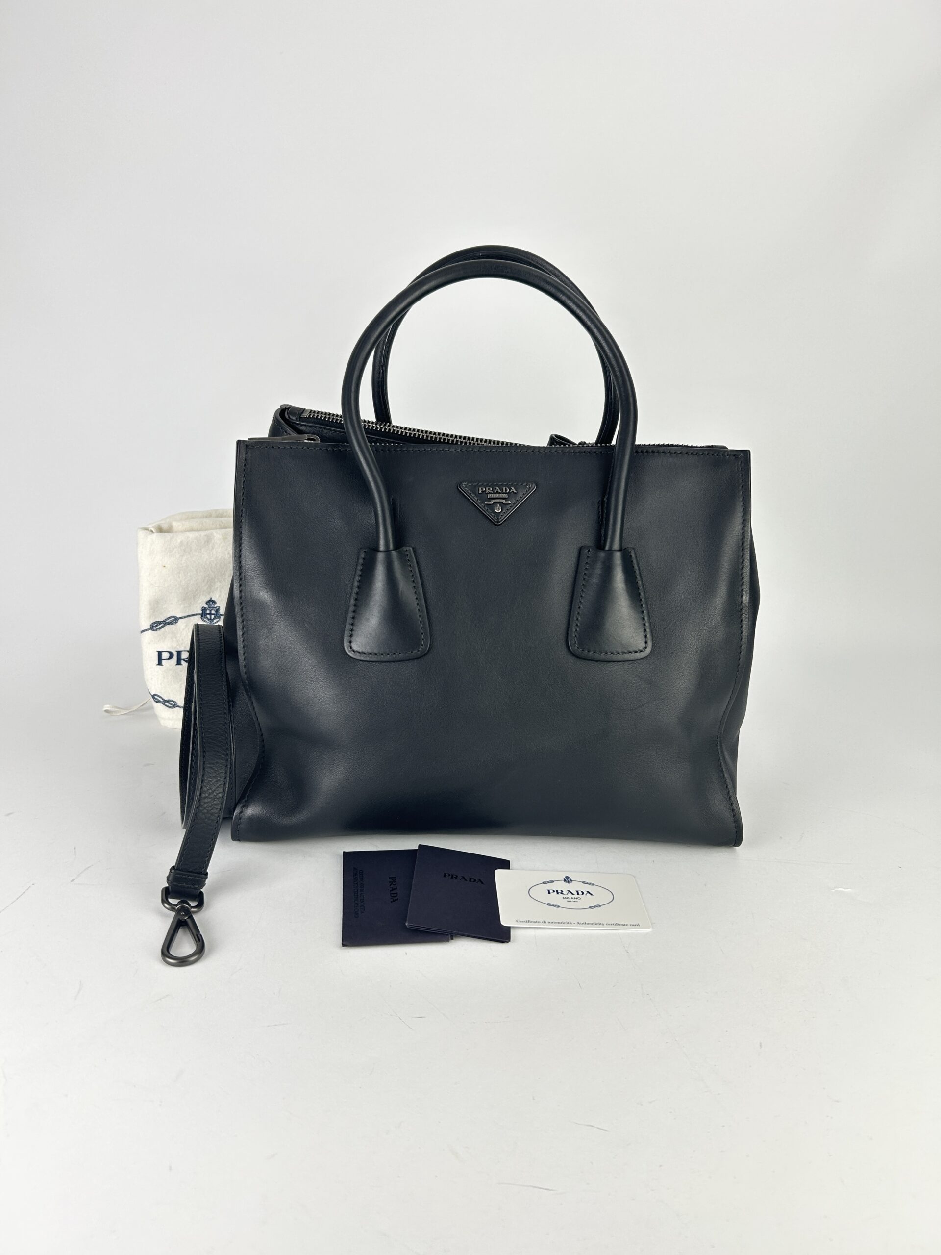 Prada City Double zip Handler bag Y2015