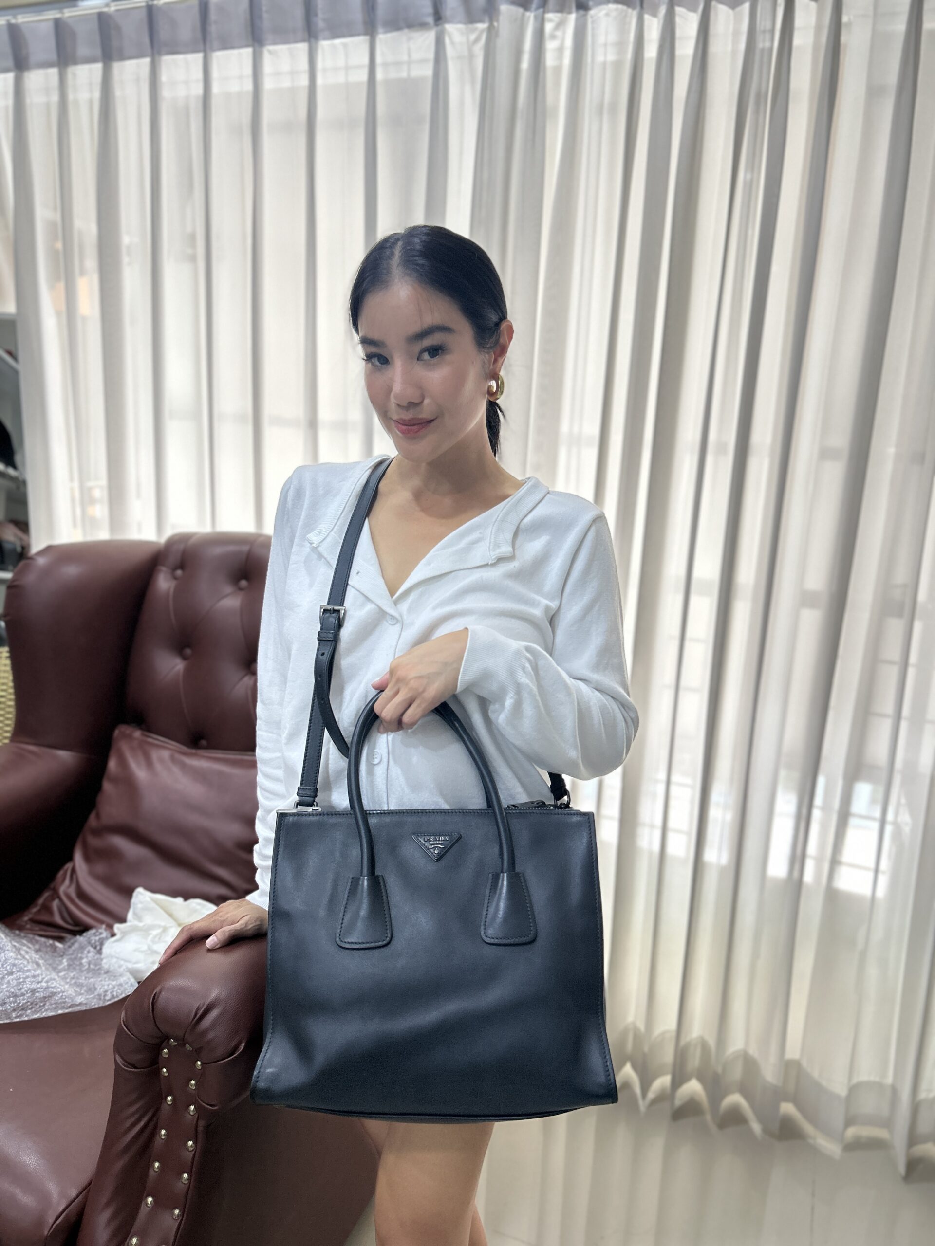 Prada City Double zip Handler bag Y2015 - Image 2