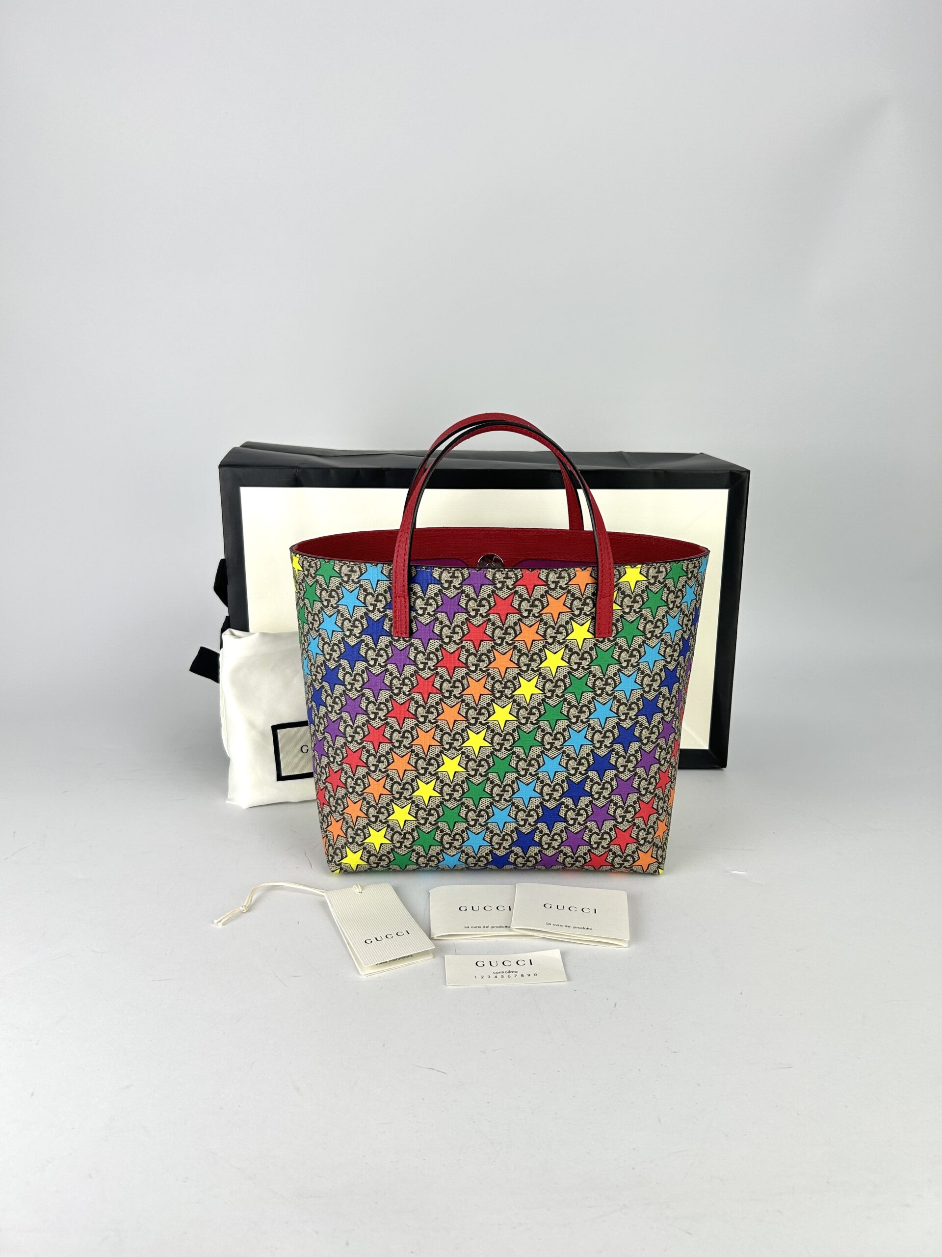 Gucci Tote Kids Rainbow Bag