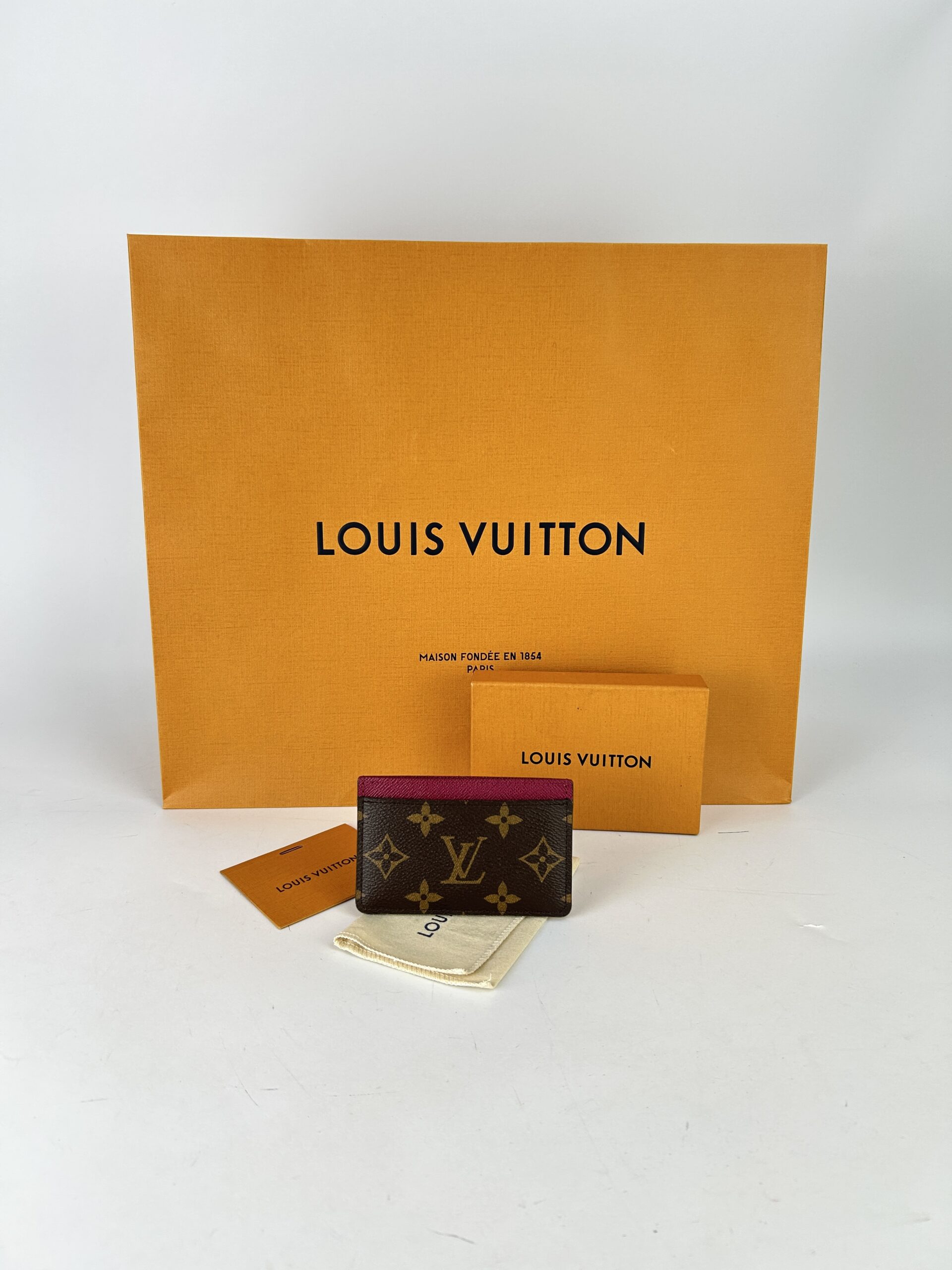 LouisVuitton Card Holder Monogram ฝังชิพ