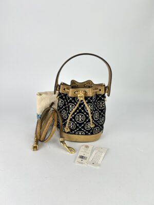 ToryBurch T Monogram Mini Bucket bag