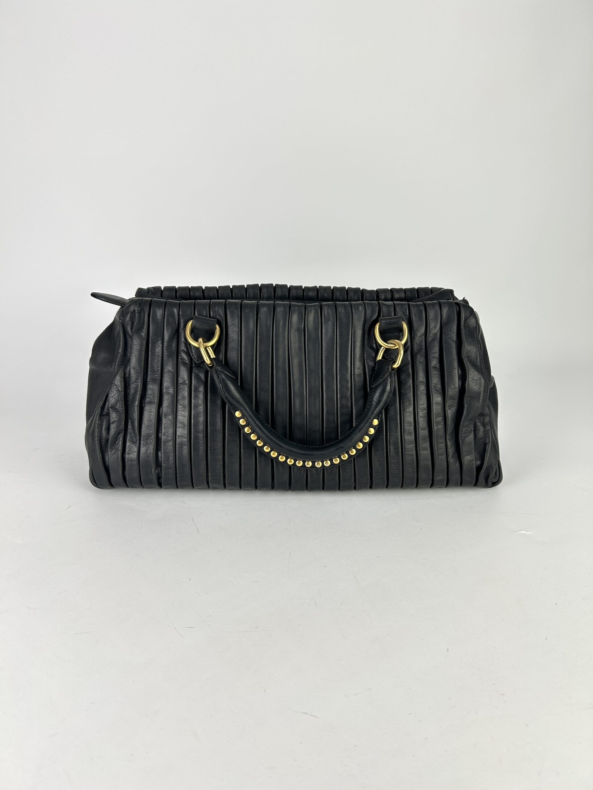 MIUMIU Boston Plisse Hand bag - Image 3