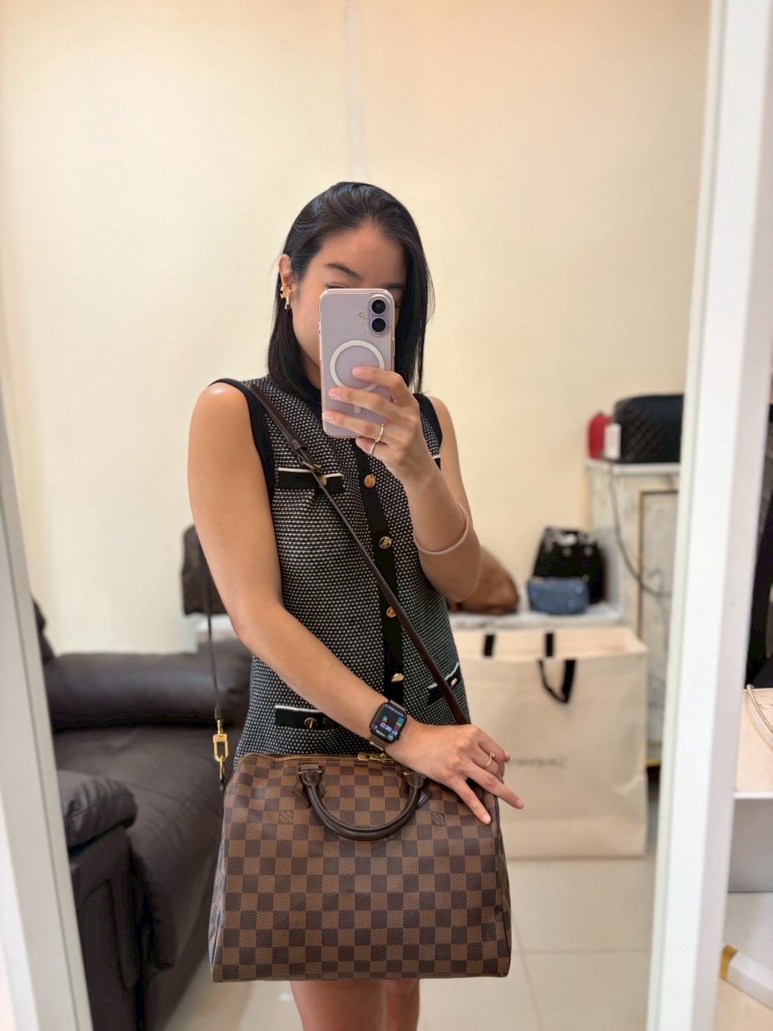 LouisVuitton Speedy Bandouliere 30 Damier bag Y2012 - Image 2