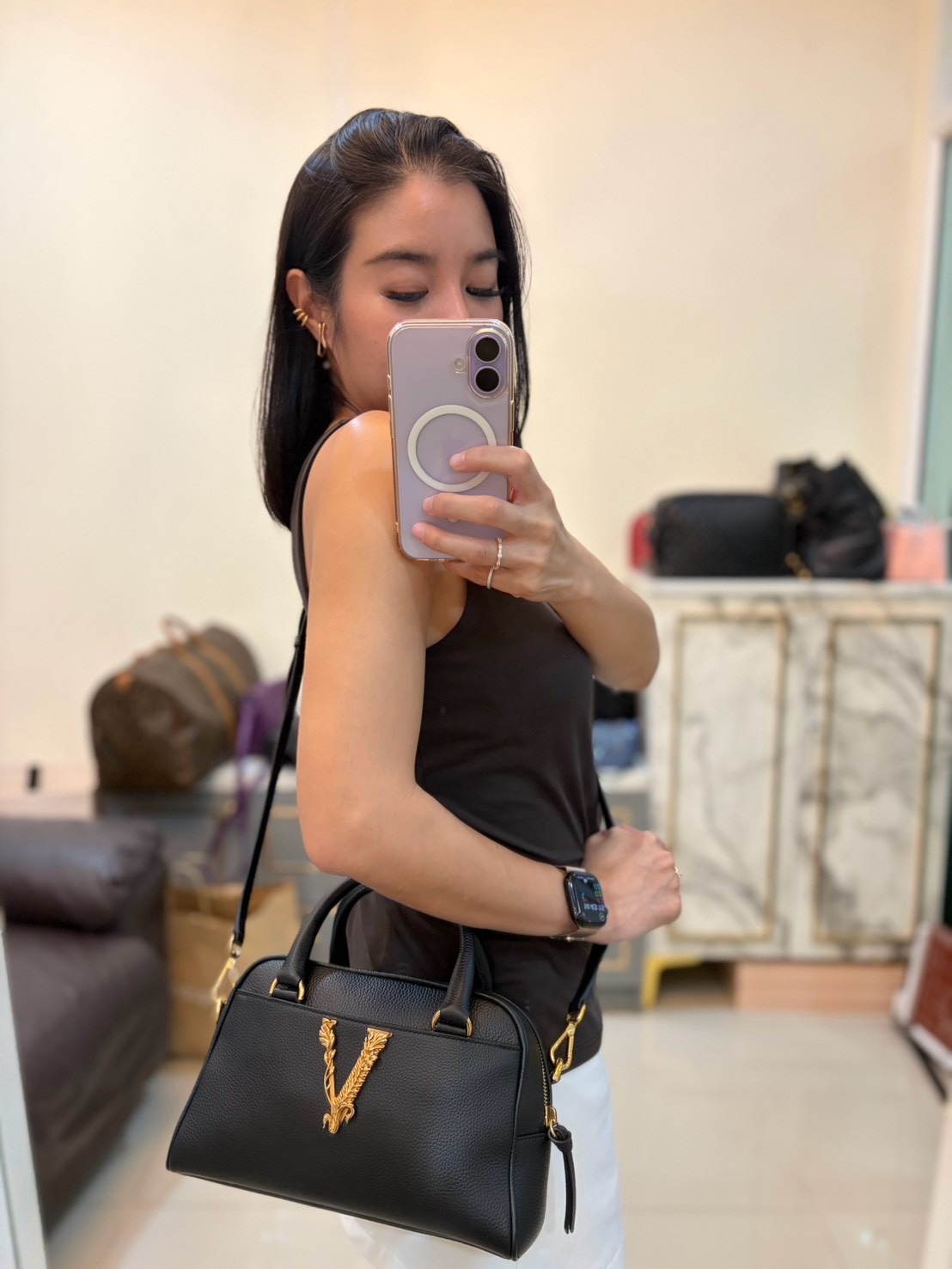 Versace Virtus Small Handler Bag - Image 2
