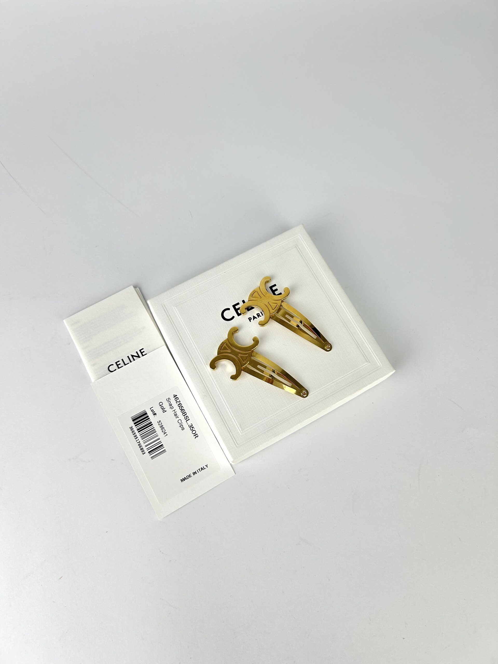 Celine Triomphe Snap Hair Clips Set 2 ชิ้น Y2023