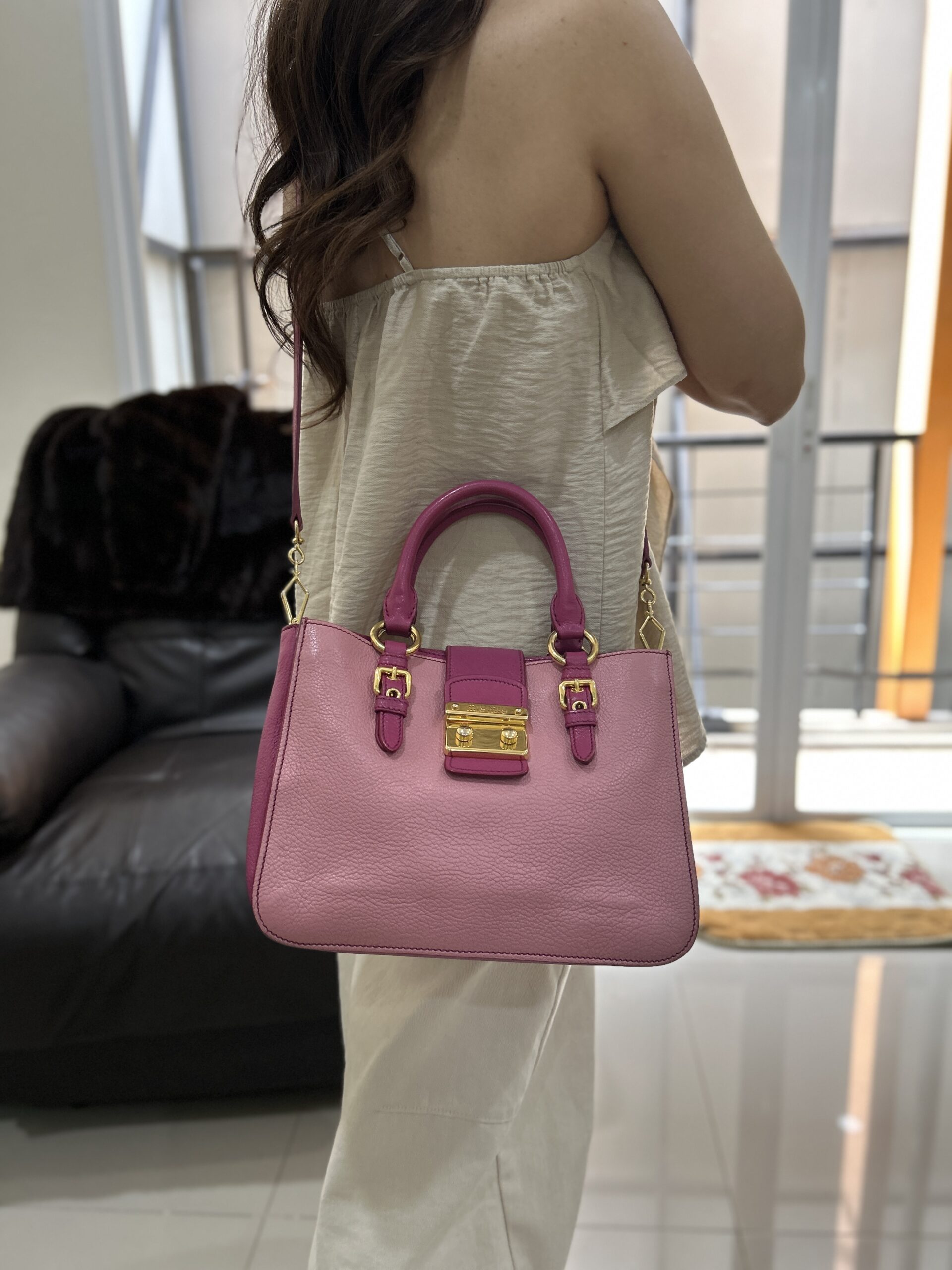 MIUMIU Madras Satchel Handler bag - Image 2