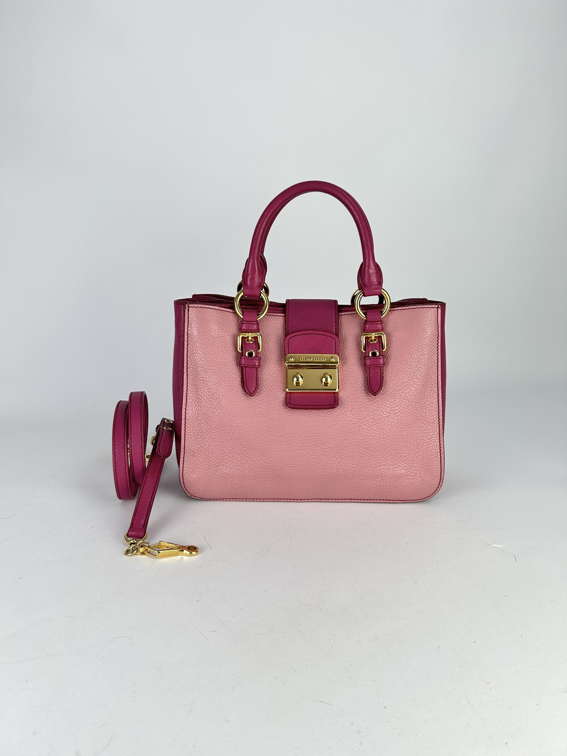 MIUMIU Madras Satchel Handler bag