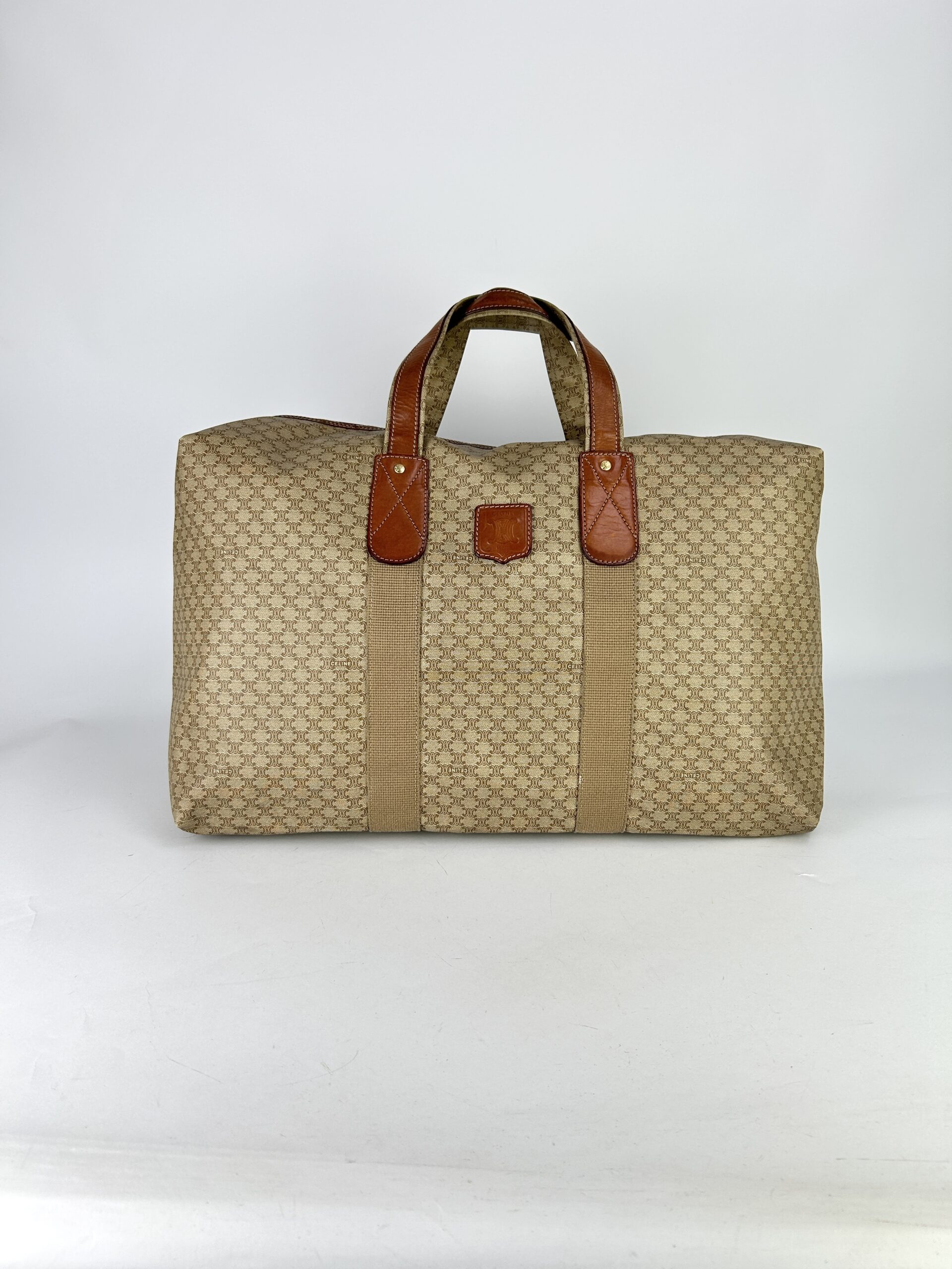 Celine Macadam Travel Canvas Hand bag