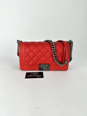 Chanel Quilted Boy 10 Flap bag holo21