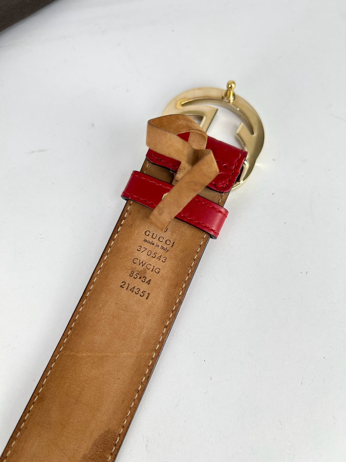 Gucci Signature Leather Belt - Image 6