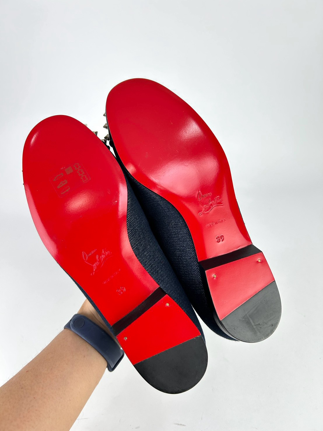 Christian Louboutin Spiked Toe Flat Loafers - Image 5