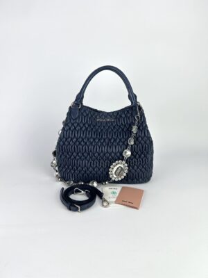 Miumiu Matelasse Nappa Crystal Satchel Tote bag